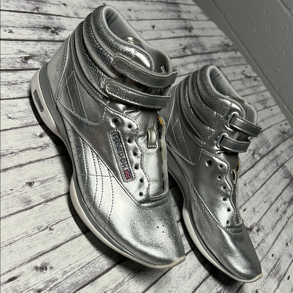 Reebok Metallic Silver High-Tops